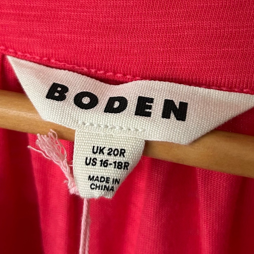 Boden Maddie Trim Jersey Dress Pink NWT Size 16-18 - Picture 6 of 9
